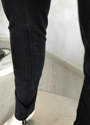 Чёрные узкие брюки леггинсы moschino 100 % оригинал р 42 444 фото