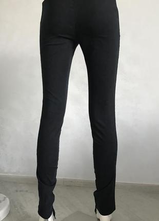 Чёрные узкие брюки леггинсы moschino 100 % оригинал р 42 443 фото