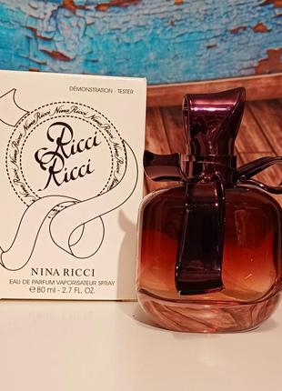 Парфумована вода для жінок nina ricci ricci ricci 80 мл тестер1 фото