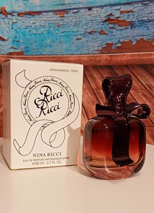 Парфумована вода для жінок nina ricci ricci ricci 80 мл тестер3 фото