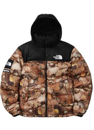 Зимовий пуховик supreme x tnf nuptse 700