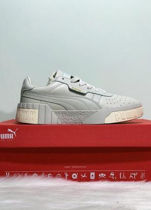 Кроссовки женские puma cali, серые, пума кали, кросівки