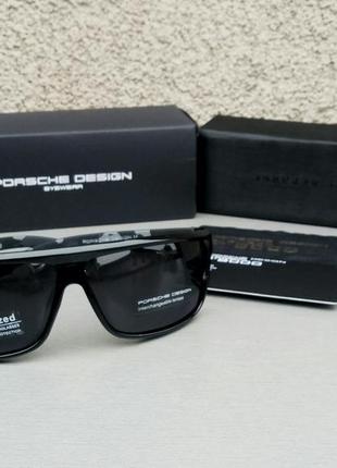 Porsche design очки мужские солнцезащитные черные поляризированые