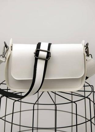 Сумка клатч кросс-боди экокожа polo club 584090 белая