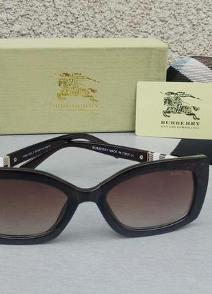 Burberry очки женские солнцезащитные коричневые с градиентом