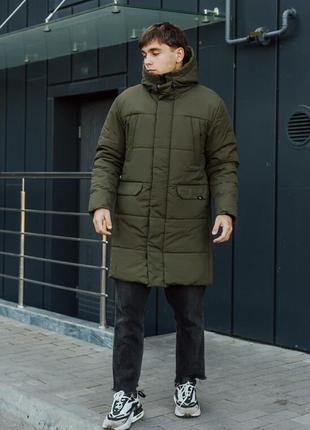 Зимняя парка цвета хаки staff holod khaki