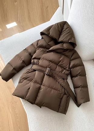 Курточка , куртка с поясом , зимняя курточка4 фото