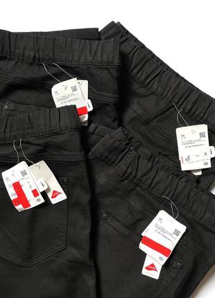 Черные джинсы c&a yessica с декоративным лампасом, батал, большие размеры 56/5810 фото