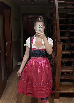 Винтажное баварское альпийское платье esmara