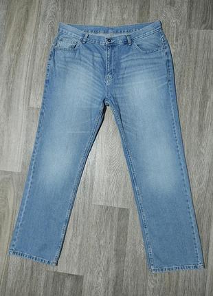 Мужские джинсы / denim co / штаны / брюки / мужская одежда / светло-синие джинсы  / george