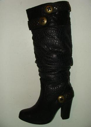 Зимние кожаные сапожки / сапоги натуральная кожа - распродаж 37 р