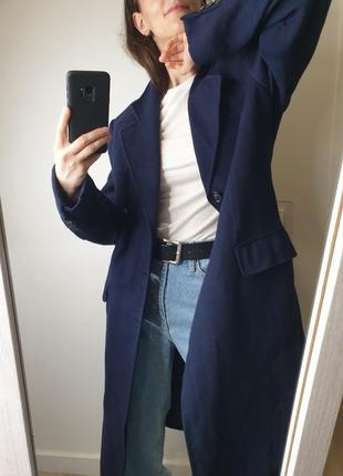 Актуальное длинное шерстяное пальто винтаж винтажное макси миди однобортное2 фото