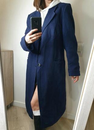 Актуальное длинное шерстяное пальто винтаж винтажное макси миди однобортное6 фото