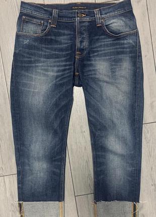 Джинси чоловічі з потертостями nudie jeans1 фото