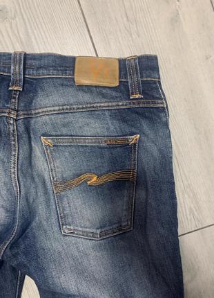 Джинси чоловічі з потертостями nudie jeans7 фото