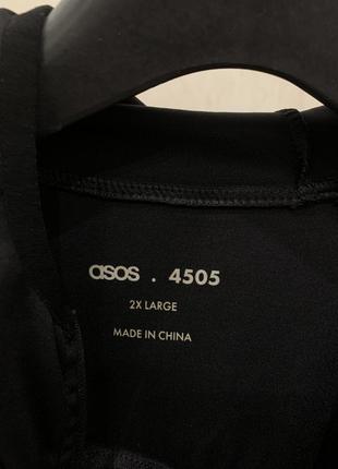 Спортивна кофта чорна asos 4505 чоловіча компресійна6 фото