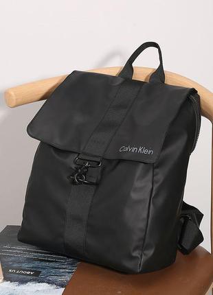 Міський рюкзак в стилі ck + клач в подарунок! чорний унісекс рюкзак. рюкзак для ноутбука.6 фото