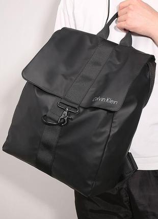 Міський рюкзак в стилі ck + клач в подарунок! чорний унісекс рюкзак. рюкзак для ноутбука.4 фото