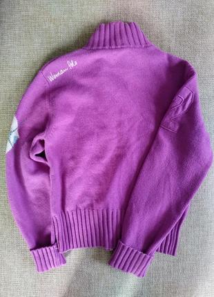 Шерстяной свитер-поло в состоянии нового3 фото
