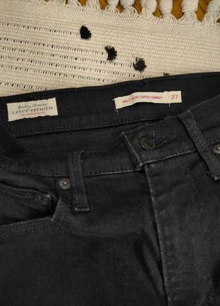 Чорні базові джинси скіні від levi's3 фото