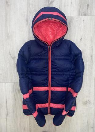 Двусторонняя пуховая лыжная куртка roxy, оригинал, s. в идеале10 фото