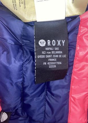 Двусторонняя пуховая лыжная куртка roxy, оригинал, s. в идеале8 фото