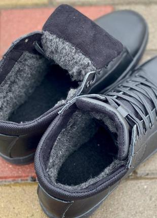 Зимние ботинки emporio armani натуральная кожа5 фото
