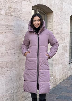 Зимове жіноче стьобане пальто ar-62041 фото
