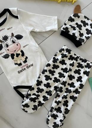 Набор боди штанишки шапочка