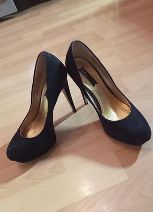 Туфли замшевые