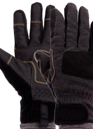 Перчатки теплые military rangers bc-5621 р-р l (21-23 см) черные