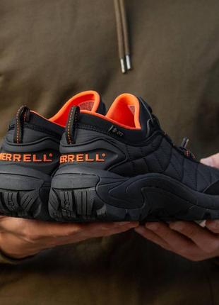 Зимние мужские кроссовки merrell ice cap moc 2 black orange (термо) 41-44-463 фото