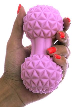 М'яч масажний кінезіологічний подвійний duoball fhavk fi-1477 фіолетовий
