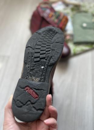 Зимние кожаные сапоги ботинки rieker8 фото