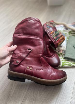 Зимние кожаные сапоги ботинки rieker4 фото