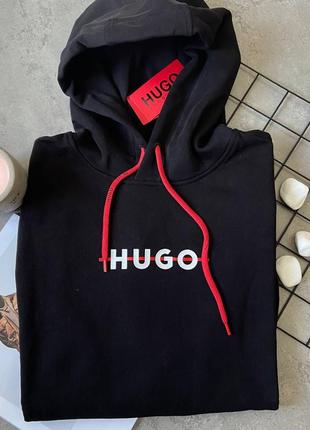 Мужской теплый худи hugo boss, купить худак на осень,худи мужская осенняя теплая,брендовый худи мужской