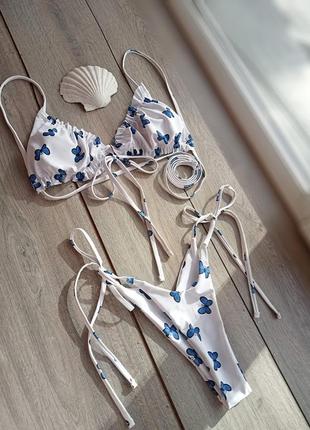 Купальник принт бабочки