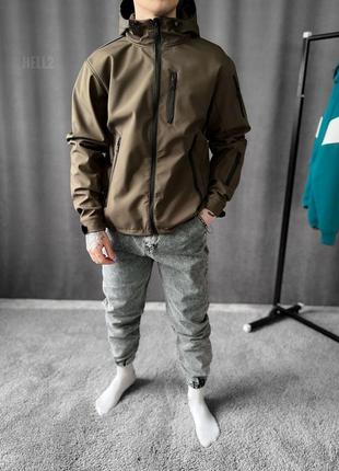 Хакі чоловіча куртка демісезонна