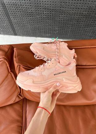 Balеncіаga triple s pink кросівки