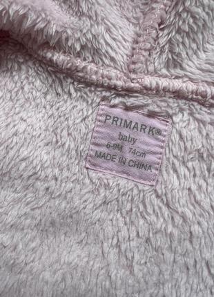 Халат девчачий primark 6-9 мес2 фото