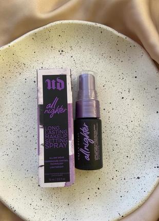 Спрей для фиксации макияжа - urban decay all nighter long-lasting makeup setting spray