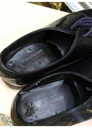 Лаковые туфли оксфорд на шнурках9 фото