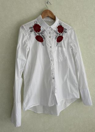 Рубашка с вышивкой, вышиванка от zara 🌹1 фото