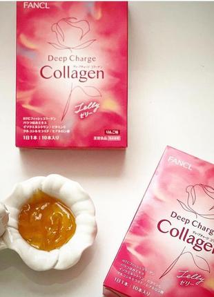 Найкращий трипептидний 3000 колаген у желе fancl deep collagen jelly.японія.10 стик.