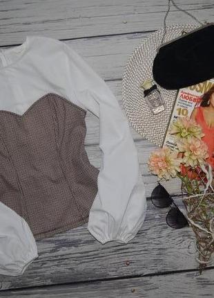6/36/хѕ-s h&m красива фірмова блуза блузка сорочка для стильної леді з воланами1 фото