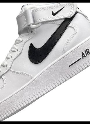 Nike air force 1 high white black fur