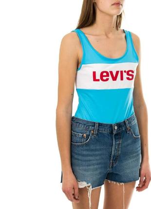 Голубое боди levi's