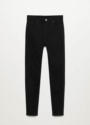 Джинси, базові вузькі джинси скінні, джинси висока талія вузькі, джинсы узкие высокие скини базовые черные джинсы7 фото