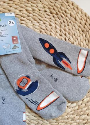 Термоноски махровые набором 2в1, р.31-34