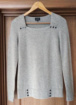 Кашеміровий светр jaeger 100% кашемір джемпер пуловер меланж